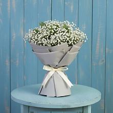 Букет цветов из:  Гипсофила в Поселок санатория Озеро Белое