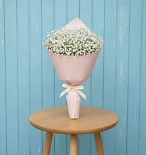 Букет цветов из:  Гипсофила в Поселок санатория Озеро Белое