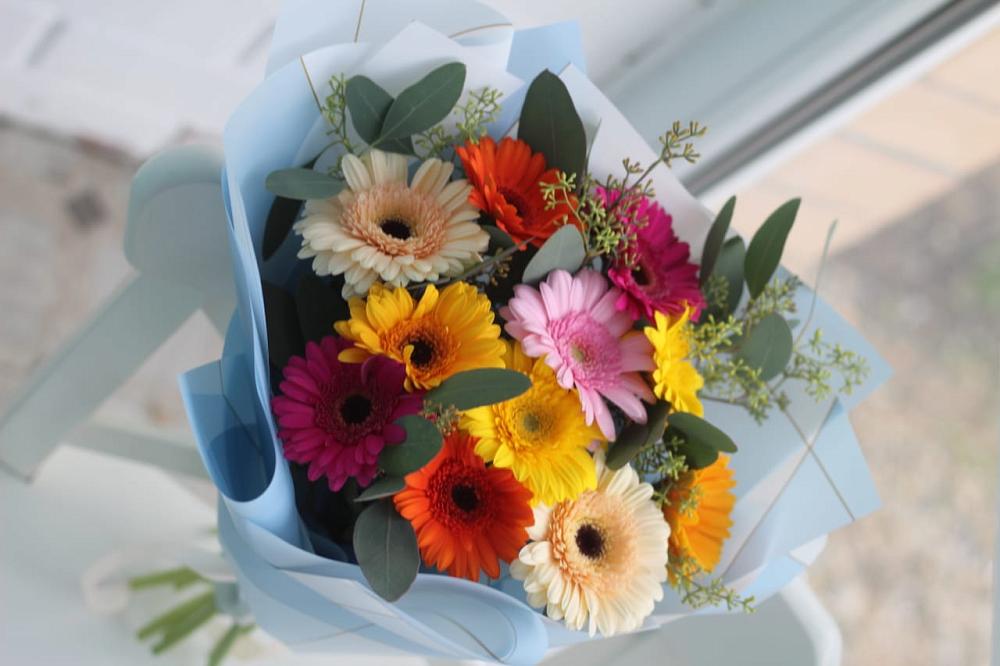 Букет цветов из: Герберы в Поселок санатория Озеро Белое