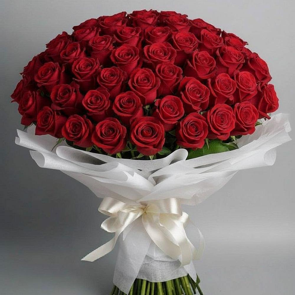 Букет 101 Красная роза Блэк Мэджик в Поселок санатория Озеро Белое