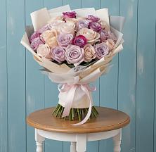 Букет цветов из:  Розы #REPLACE_PRED# Поселок санатория Озеро Белое