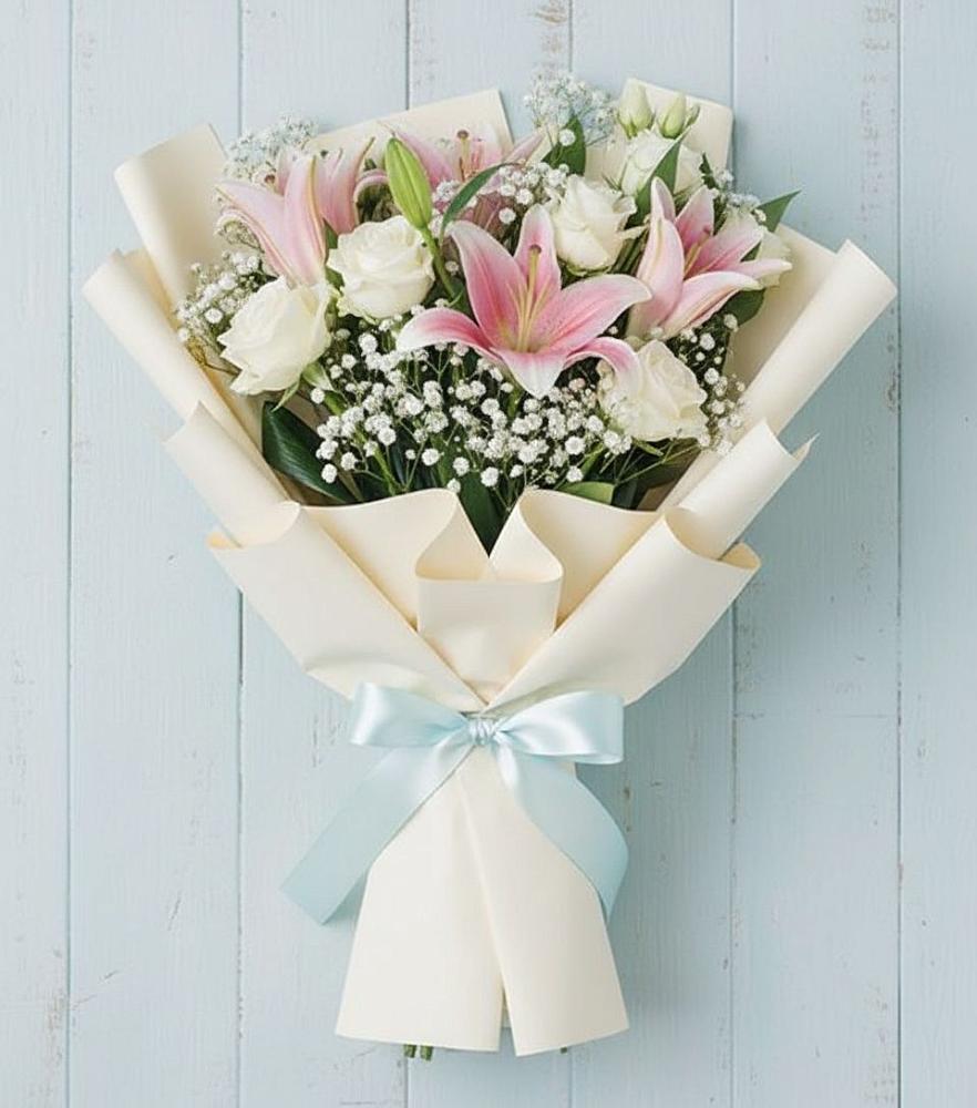 Букет цветов из: Лилии в Поселок санатория Озеро Белое