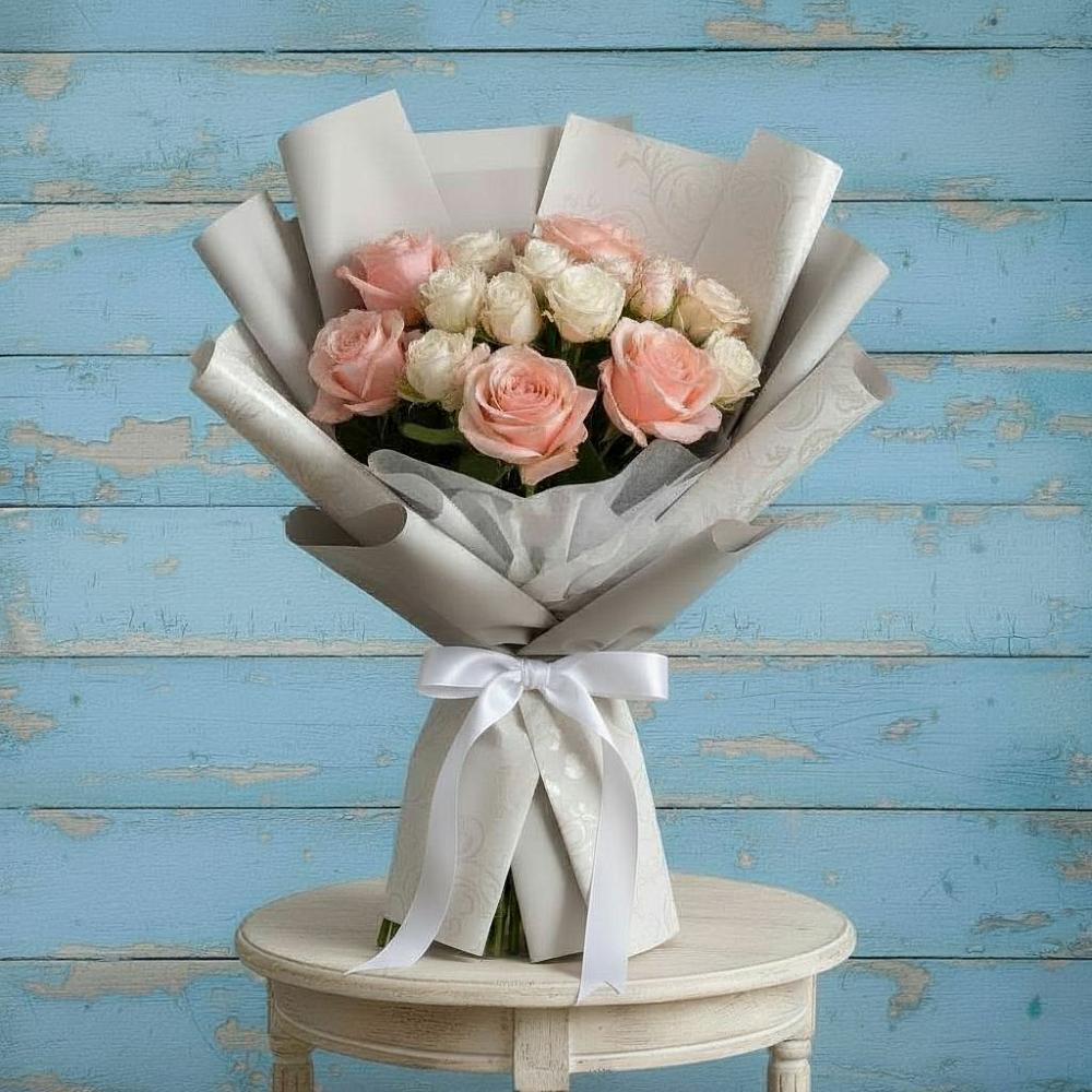 Букет цветов из: Розы в Поселок санатория Озеро Белое