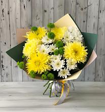 Букет цветов из:  Хризантемы #REPLACE_PRED# Поселок санатория Озеро Белое