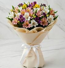 Букет цветов из:  Альстромерии #REPLACE_PRED# Поселок санатория Озеро Белое