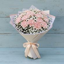 Букет цветов из:  Гвоздики в Поселок санатория Озеро Белое
