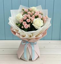 Букет цветов из:  Розы в Поселок санатория Озеро Белое