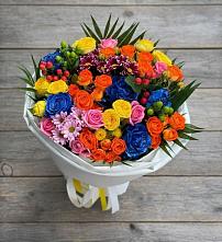 Букет цветов из:  Розы и Хризантемы в Поселок санатория Озеро Белое