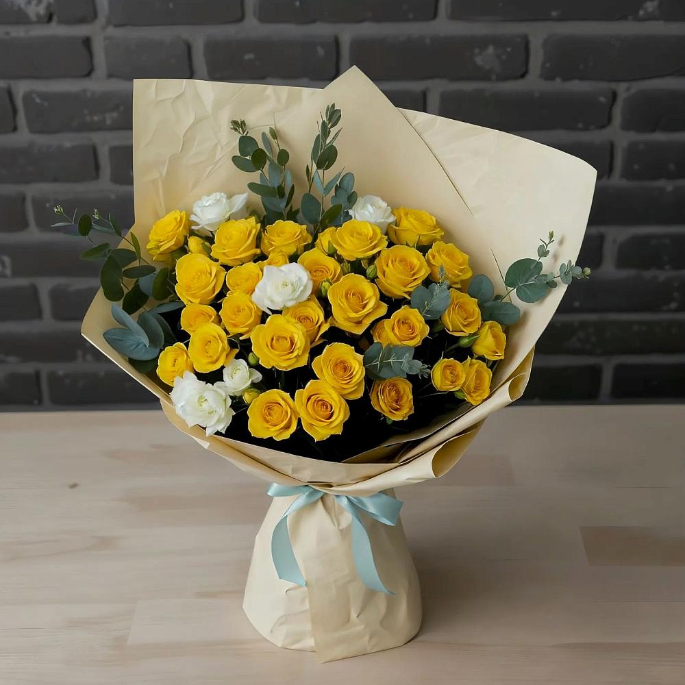 Букет цветов из: Розы в Поселок санатория Озеро Белое