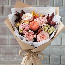 Букет цветов из:  Гвоздики, Хризантемы и Розы в Поселок санатория Озеро Белое