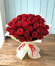 Букет 29 Красных роз в Поселок санатория Озеро Белое