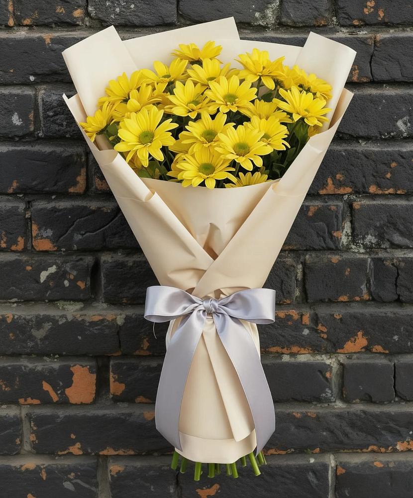 Букет цветов из: Хризантемы в Поселок санатория Озеро Белое