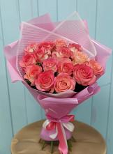 Букет 15 Розовых роз Равель #REPLACE_PRED# Поселок санатория Озеро Белое